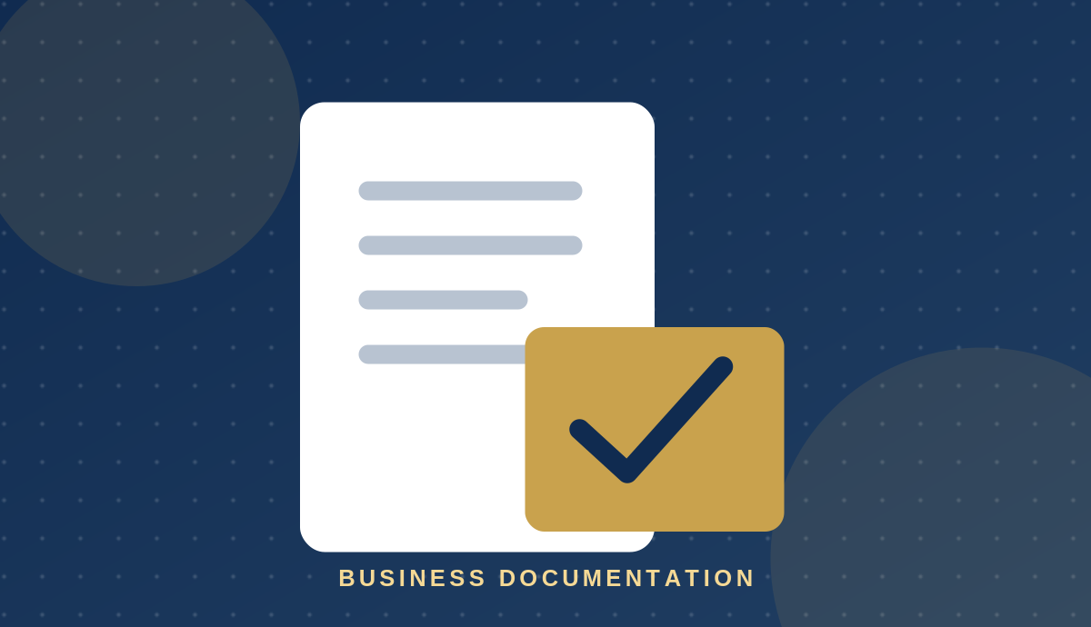 Business owner reviewing company registration documents